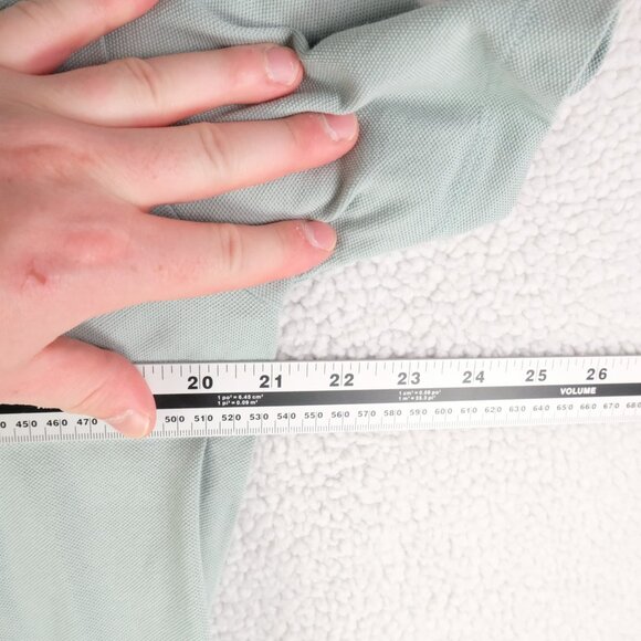 Theory Polo Womens Large Green Shirt Slim Fit Preppy Golf Lightweight Stretch - Picture 5 of 8